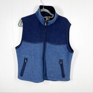 L.L. Bean Blue Fleece Vest